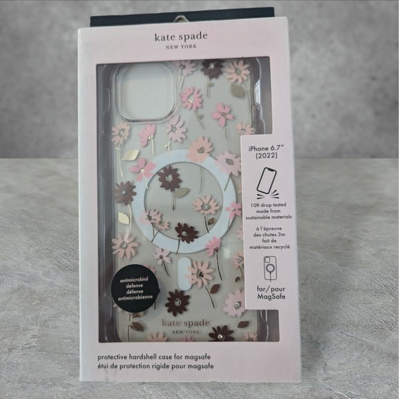 Kate Spade New York MagSafe Case for Apple iPhone 6.7 2022 (14 Plus) - Floral W4 - Picture 1 of 3